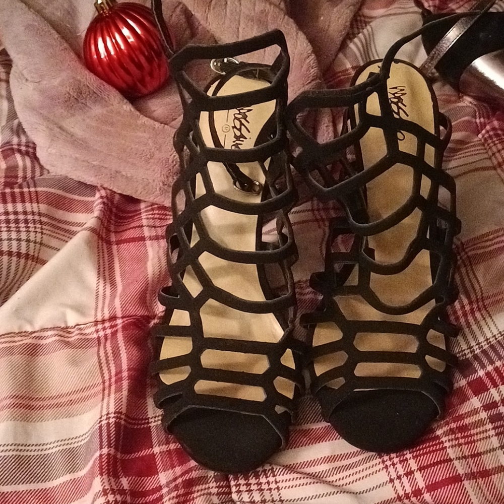 Cute caged heels